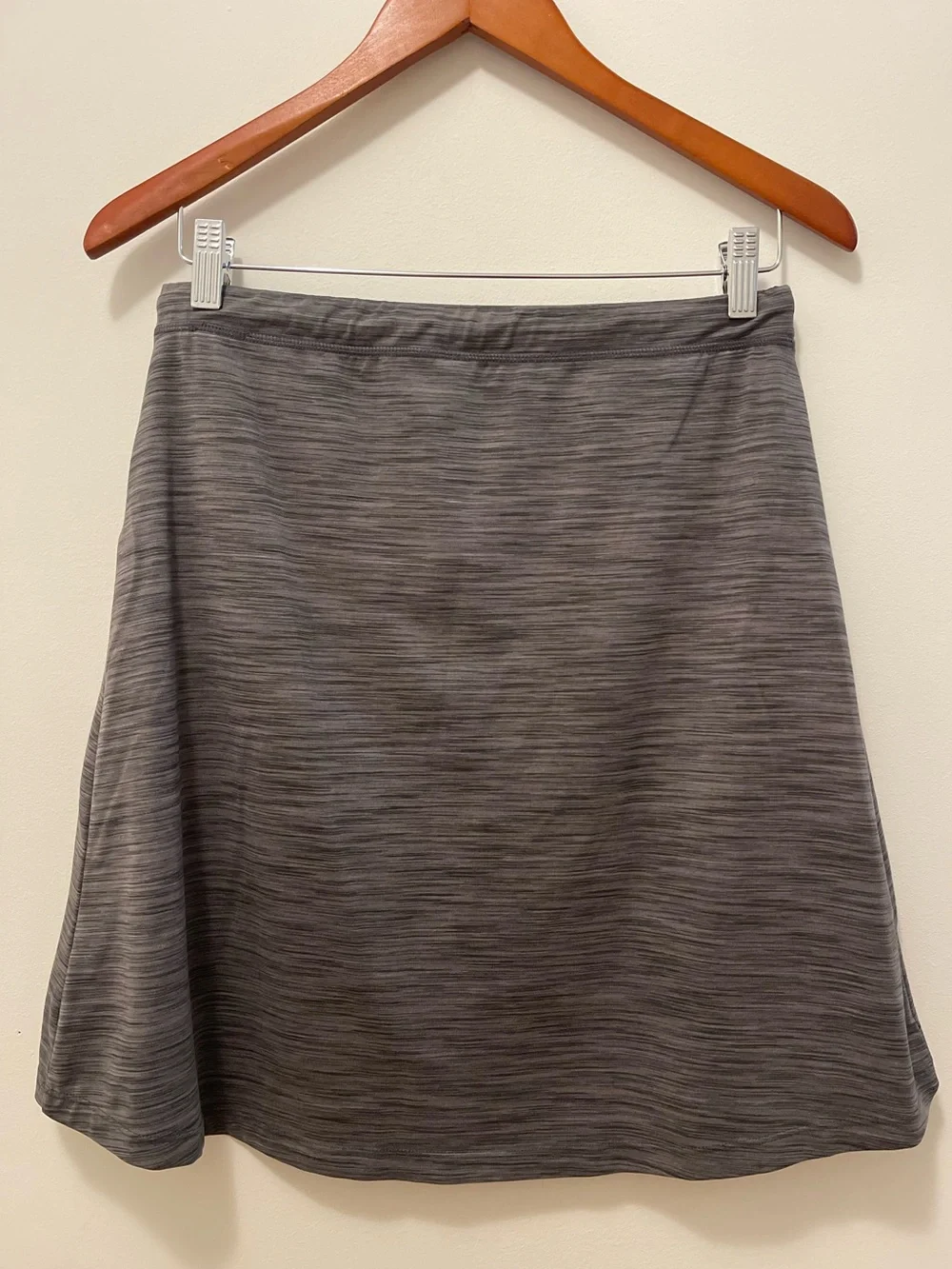 Kyodan Gray Heather A-Line Knit Skirt - Picture 4 of 6